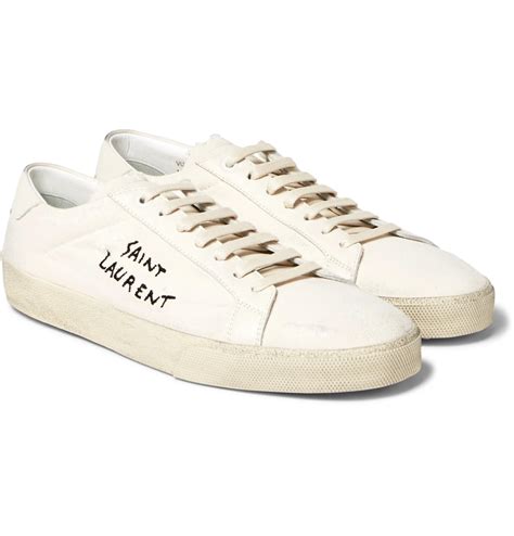 yves saint laurent white sneakers|ysl sneakers price.